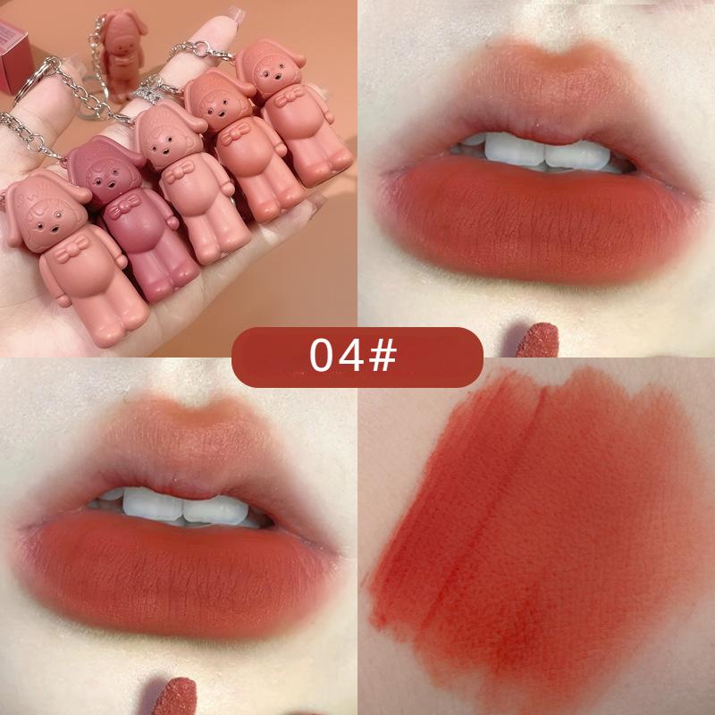 Kobeleen Star Girl Глазурь для губ Шесть цветов Брелок для губ Глазурь для губ Бархатный туман Отбеливающий матовый бархат