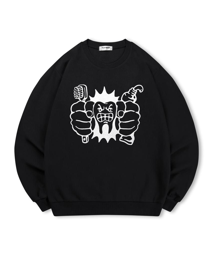 TOPBOY [Non-Fleece Or Fleece] Dentist Printed Sweatshirt (Type A)