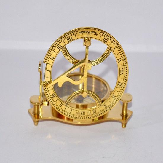 Brass 10.16 Cm Compass Maritime Marine Nautical Sundial Compass Best for Gift