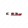 ABS 3D Car Trunk Bicolor letters Logo Badge Decals Sticker For C43 C63 C63S Emblem W204 W205 W206 Series