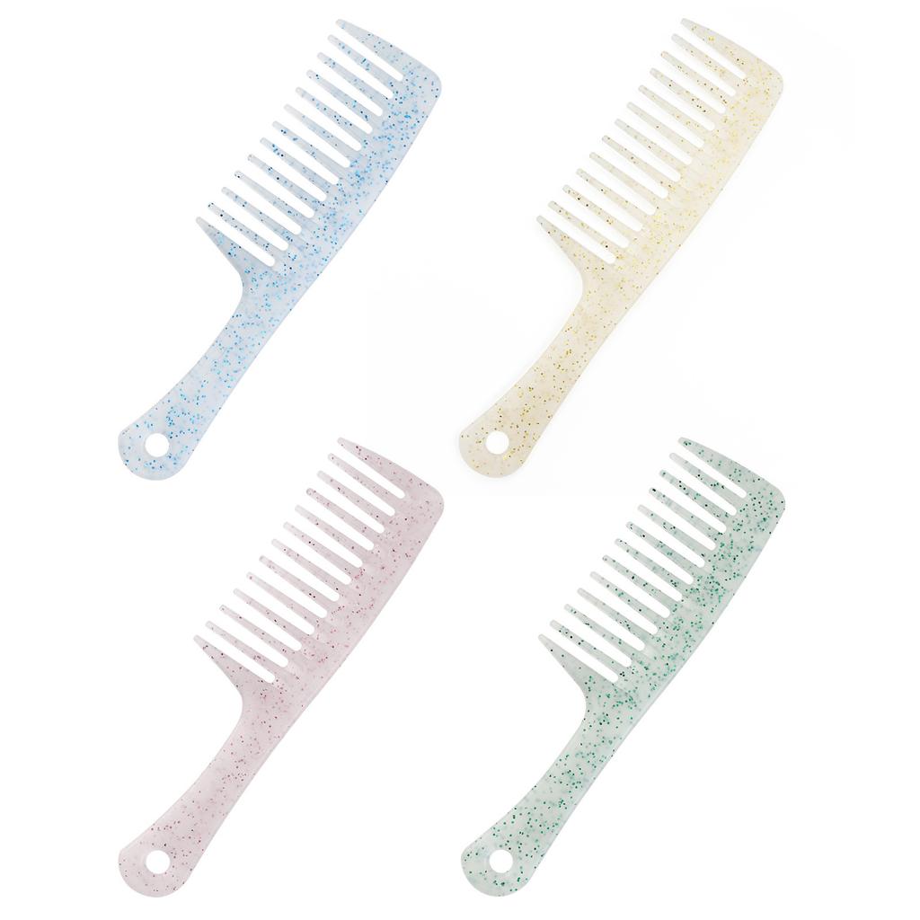 Durable Wide Tooth Comb 3PCS Set for Detangling Wet and Dry Hair Styling Tool with Comfortable Grip All Hair Types