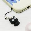 1 Милый кошачий шнурок-подвеска для телефона, Очаровательный дизайн с черно-белой кошкой, Подходит для чехлов для телефонов, сумок и чехлов для наушников