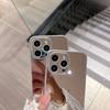 Зеркальная поверхность для чехла для мобильного телефона IPhone 16 15pro Высококачественное гальваническое покрытие Тонкие отверстия для IPhone13 Защитный чехол «два в одном»