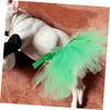 1Set Saint Patrick's Day Pet Costume Shamrock Hat Tutu Skirt Outfit for Dogs and Cats for Dog Cosplay and Celebrations