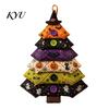 Halloween Party Display Ornaments DIY Quilted Fabric Tree Kit, Sewing Craft Handmade Seasonal Gift Ideas Christmas Hanging Ornament for Holiday