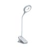 Mini lampka bezprzewodowa LED do czytania z klipsem kablem USB-C 80lm - biała