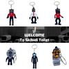 Titan Sound Man Keychain Pendant Wholesale Cross-border Toilet Man Surveillance Tv Man Game Decoration