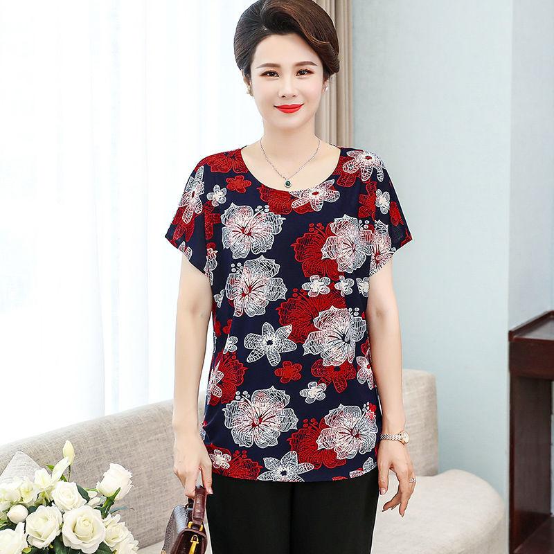 Женская модная повседневная футболка с короткими рукавами и сотнями принтов, свободные дышащие топы