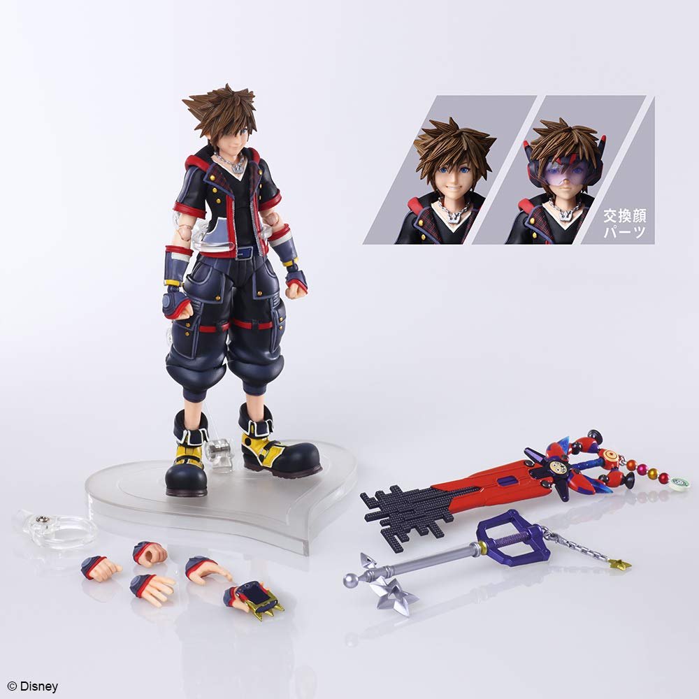 KINGDOM HEARTS III BRING ARTS Сора Версия 2 ПВХ Раскрашенная Фигурка Действия
