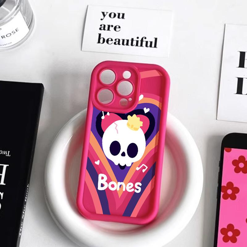 Хэллоуинский скелет Чехол для iPhone 17 Pro Max, 14, 13 Pro, Матовый 12/15 Премиум