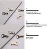 Craft Bag Strap Trigger Lobster Clasp Spring Gate Clip Metal Snap Hook Belt Webbing Keychain