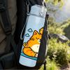 1PC Relaxed Bathing Cat 750ml Color Plastic Sports Water Bottle Leakproof Flip Straw Lid Suitable for Sports Office Home Use