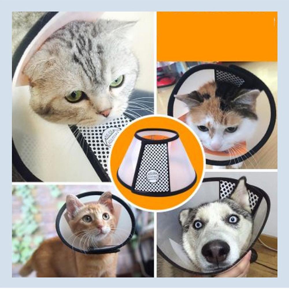 Soft Edges Protective Collar Adjustable Pet Cone Collar Puppy Dog Neck Recovery Circle