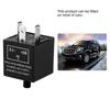 Flasher Blinker Relay Fix 12V 3 Pin Adjustable LED Light For Turn Signal Indicator Tool
