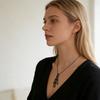 1 пара necklaces-скелеты, держащиеся за руки, набор necklaces с магнитным кулоном-скелетом, винтажные necklaces-черепа для пары, BFF, дружба, готика