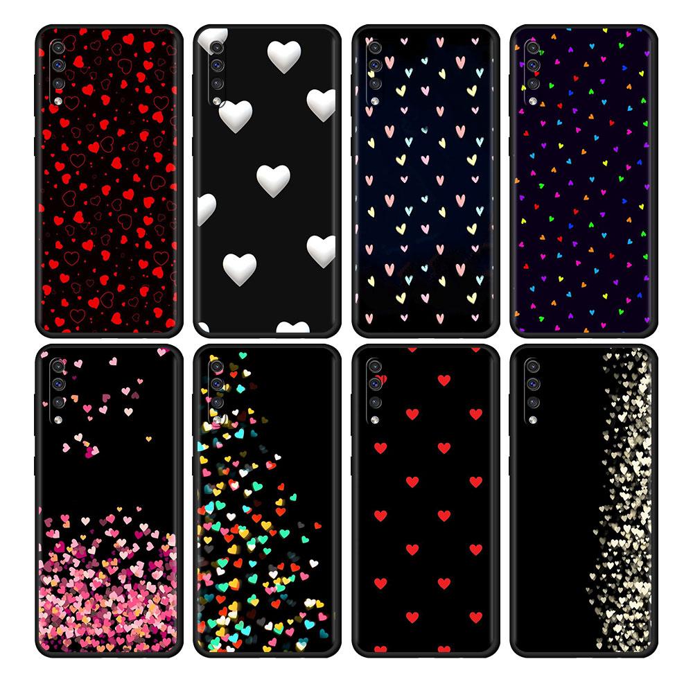 Чехол LOVE Heart для Samsung Galaxy A50 A70 M52 A30 A20s A20e A10 A40 A10s M51 M31 M30s M13 5G черный чехол для телефона