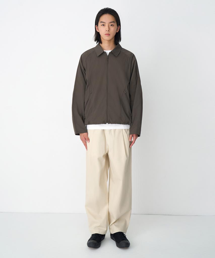 MUSINSA STANDARD Cotton Loose Tapered Elastic Waist Pants [Cream]
