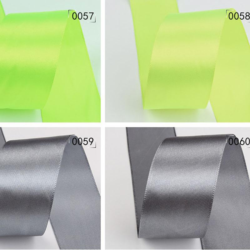 Satin Polyester Single Face Ribbon 100% Polyester for DIY Handmade Hair Accessories Bow Gift Bouquet Packaging for Creative