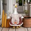 Festive Goose Clothes for Harvest Celebrations Thanksgiving Porch Outfits 23" Statue, Fall Maple Leaf Polyester Pumpkin Clothes, Autumn Costume