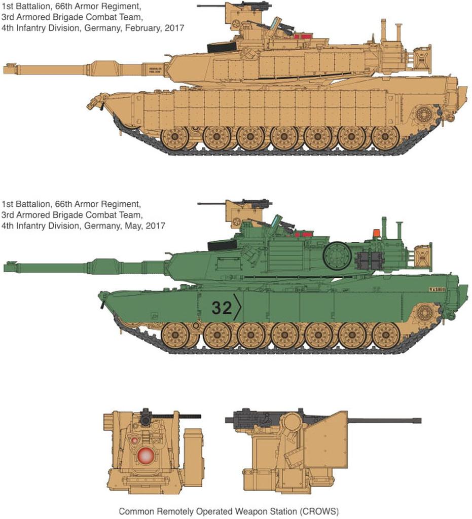 Academy M1A2 Abrams V2 TUSK2 Plastic Model 13504 1/35