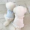 Spring and Summer Dog Cool Bow Princess Style Skirt Cat Dress Thin Breathable Summer Pet Clothes
