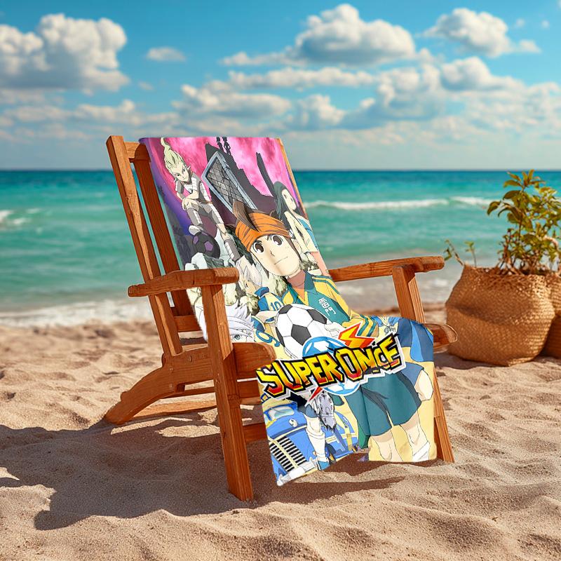 1pc Superhero Soccer Adventure Cartoon Quick Dry Microfiber Bath Towel for Swimming Surfing Camping Unisex Holiday. SJT7201134