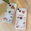 Чехол Brown Bear Love Series для iPhone 12/14 Pro, 11, XR, XS — прозрачный, женский, для пользователей Apple от 15 лет.