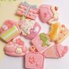 Kawaii Resin Cherry Blossom Dessert Food Play Flatback Cabochon Craft Fit Phone Case Decoration DIY Hair Accessories