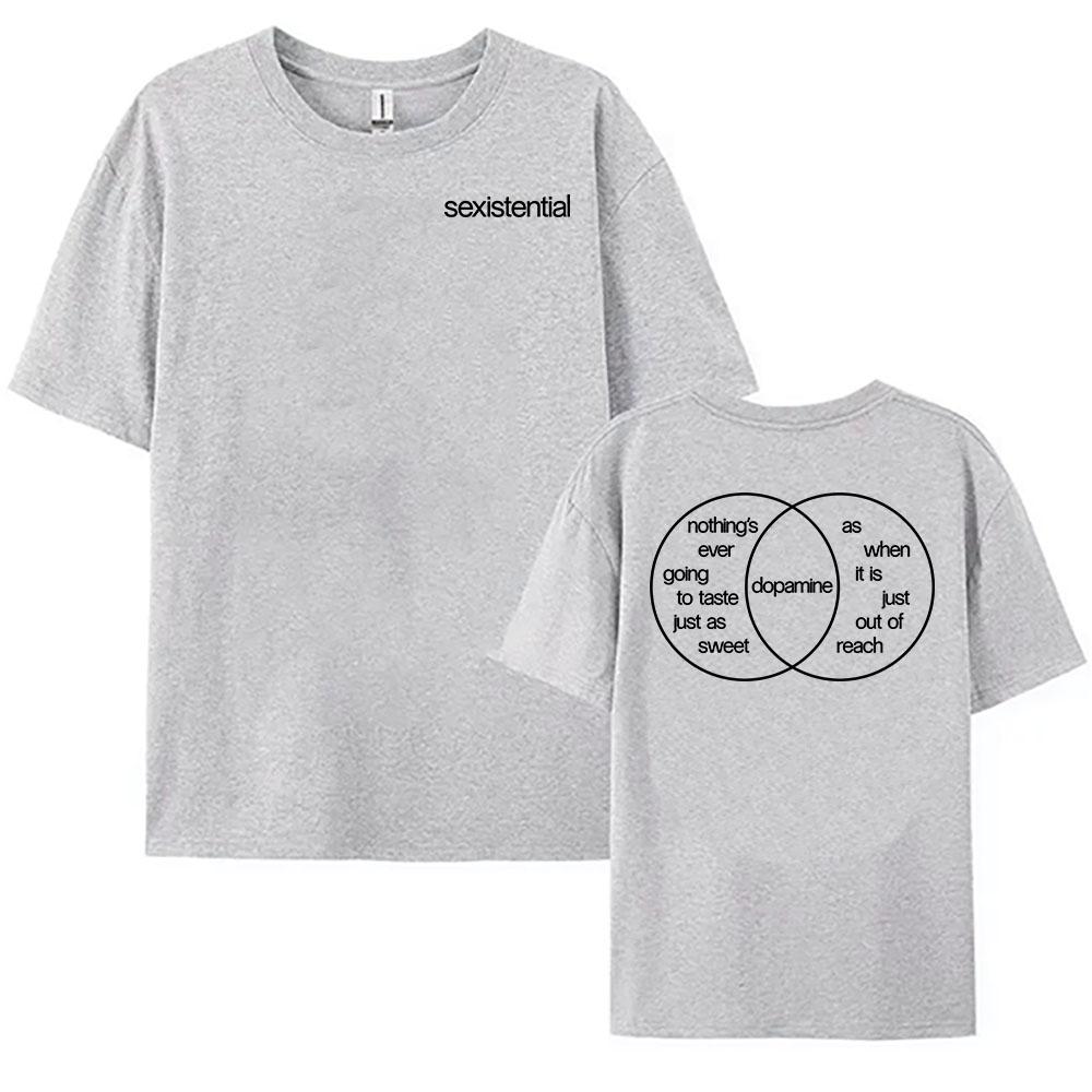 Sexistential Album Graphic Print Tees Merch Singer Robyn Design Fashion T-shirt Unisex Streetwear 100%Cotton Soft Women Shirt Anime T-shirt summer Top