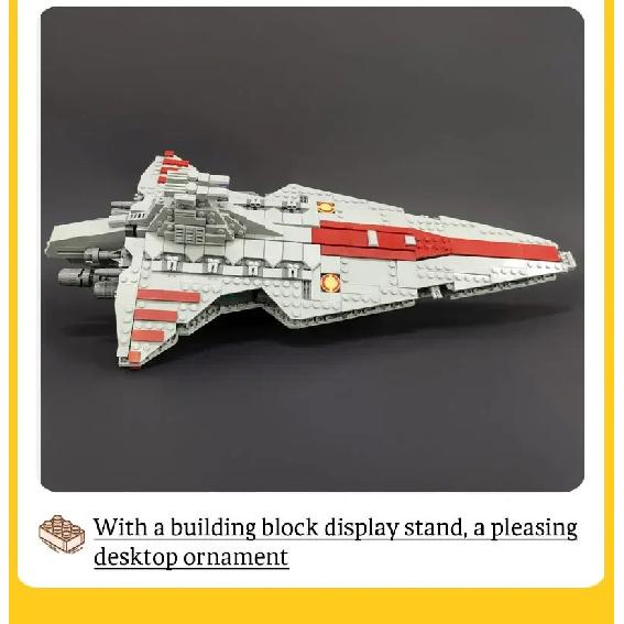 Высокотехнологичный Moc Venator Атакующий Крейсер Истребитель Разрушитель Кирпичный Технический Модель Строительство Звездные Блоки Космический Корабль Игрушки