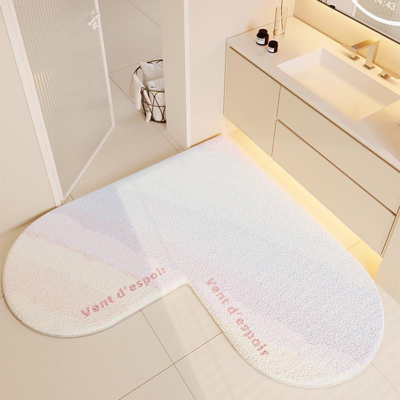 Irregular Shape Living Room Decoration Carpet Thick Plush Rugs for Bedroom Fluffy Soft Bedside Floor Mat Washable Bathroom Rug