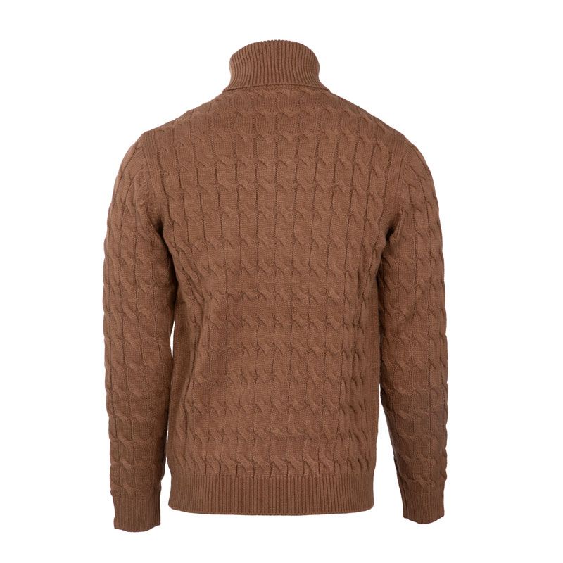 Мужской свитер с высоким воротом BEST MOUNTAIN Cable Knit