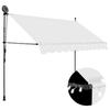 VidaXL Manual Retractable Awning with LED 300 Cm Cream