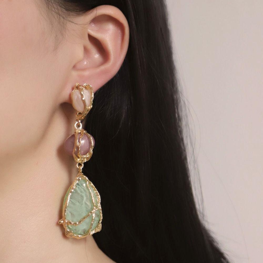 Minority Design Geometric Earring Korean Style Water Drop Dangle Earring Sweet Vacation