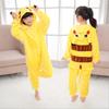 Children Anime Onesie Pajamas Cosplay Pikaqiu Sleepwear