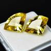 Natural Yellow Sapphire 20 Ct Fancy Cut Pair   Gemstone Gift For Her