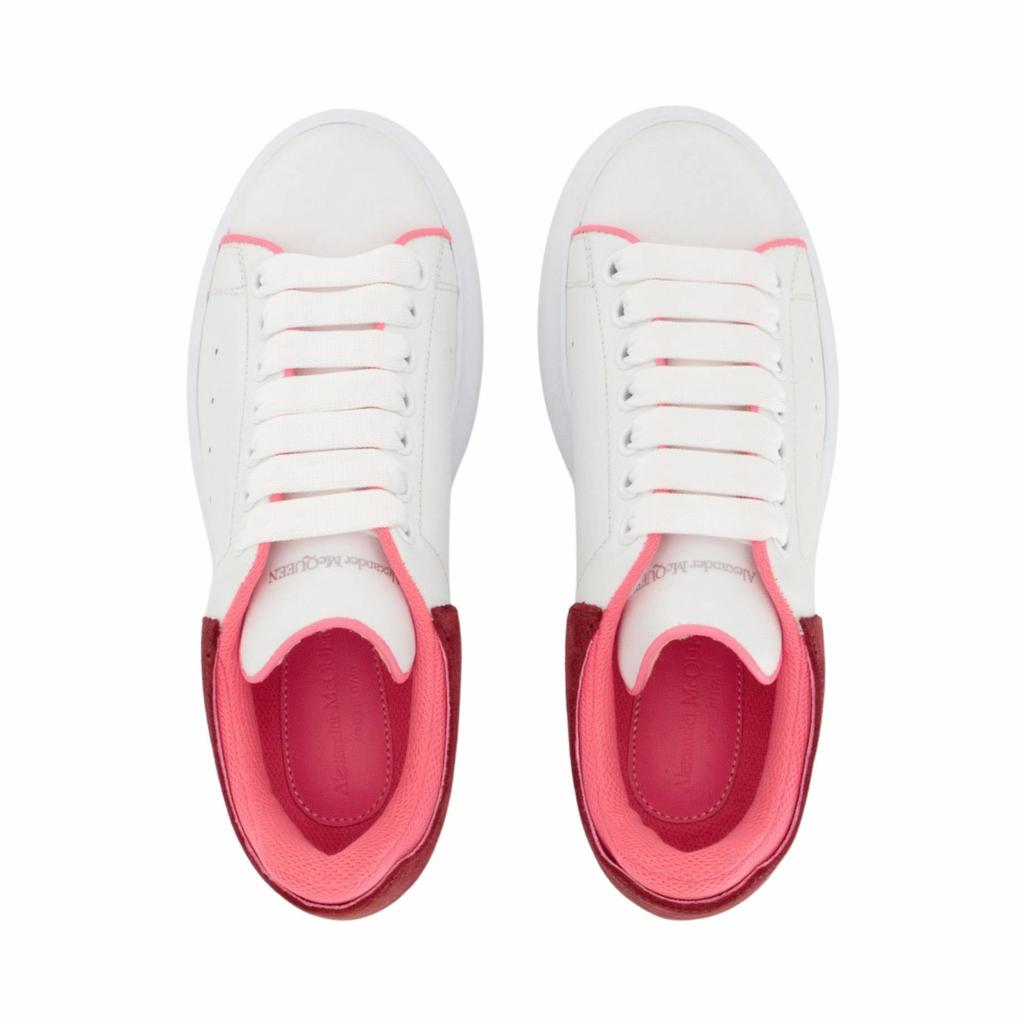 (WMNS) Alexander McQueen Oversized Sneaker 'White Velvet Fuchia' Women's 755621WIDJZ8709