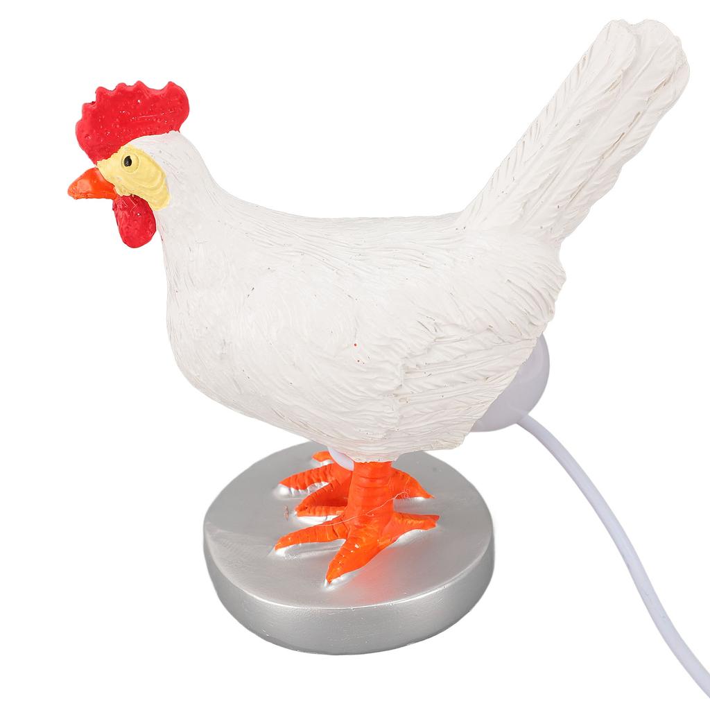 Настольный светильник в форме куриного яйца 3D, откладывает светящееся яйцо, реалистичный смоляной ночник в форме куриного яйца с USB W