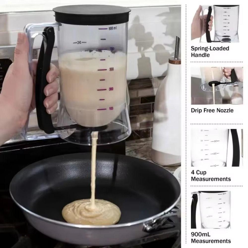 Leak Proof Cupcake Batter Separator 900 ML Cake Batter Tool Pancake Batter Dispenser Home Kitchen