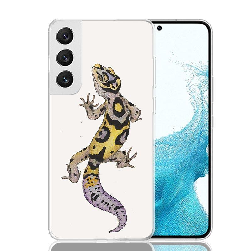 Lizards Geckos Phone Case For Samsung Galaxy S26 S25 Edge S24 S23 FE S22 Ultra S21 Plus S20 + Fundas Cover Coque Galaxy S25 S24