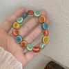 Summer Color Ceramic Bracelet Retro Chinese National Wind String Jewelry