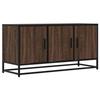 VidaXL TV Cabinet Brown Oak 100x35x50 Cm Engineered Wood and Metal, TV Stand, Hi-fi Cabinet, Entertainment Center, 848833