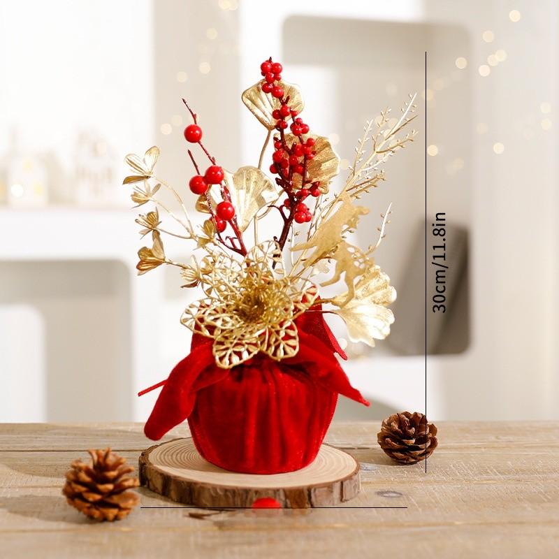 Сделай сам Пластиковый Цветочный Домашний Декор Вставные Ветки Рождественские Праздничные Декорации