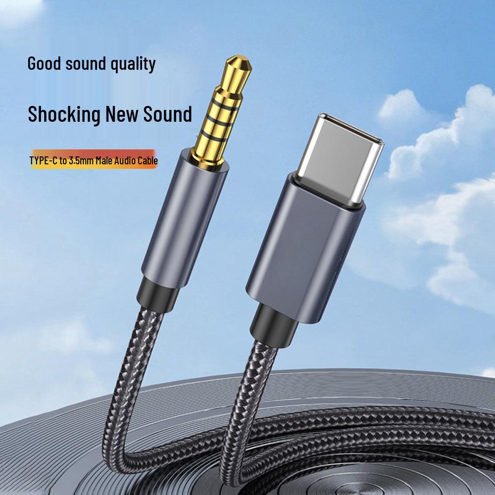 3.5mm To USB-C Audio Converter Cable for Headphones and Speakers