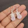 Rose Chalcedony Gemstone Jewelry, 925 Sterling Silver Earring Jewelry, Handmade Gorgeous Earring Gift For Women