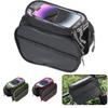 Tool Rack Multifunctional Storage Bag Bicycle Front Beam Bag Portable Mountain Bike Tool Bag Universal Mobile Phone Touch Screen Saddle Bag