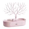 Jewelry Tree Stand Large Capacity Decorative Tree Tower Jewelry Organizer with Base Drawer for
