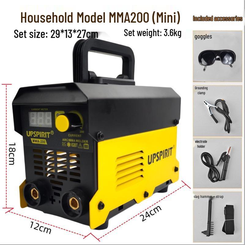 Портативный ММА Мини Электросварочный аппарат 220В, Инверторный Ручной Сварочный аппарат постоянного тока для бытовых металлоконструкций