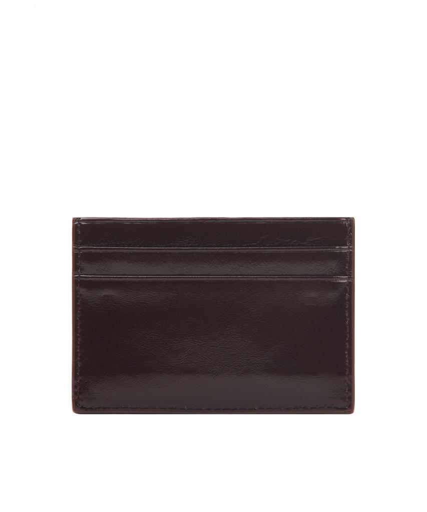 Nick&Nicole Мягкий кожаный кошелек для карт из металла и кожи_Коричневый