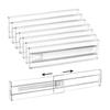 Adjustable Drawer Divider Clear Drawer Organizer Expandable Drawer Separator for Clothes